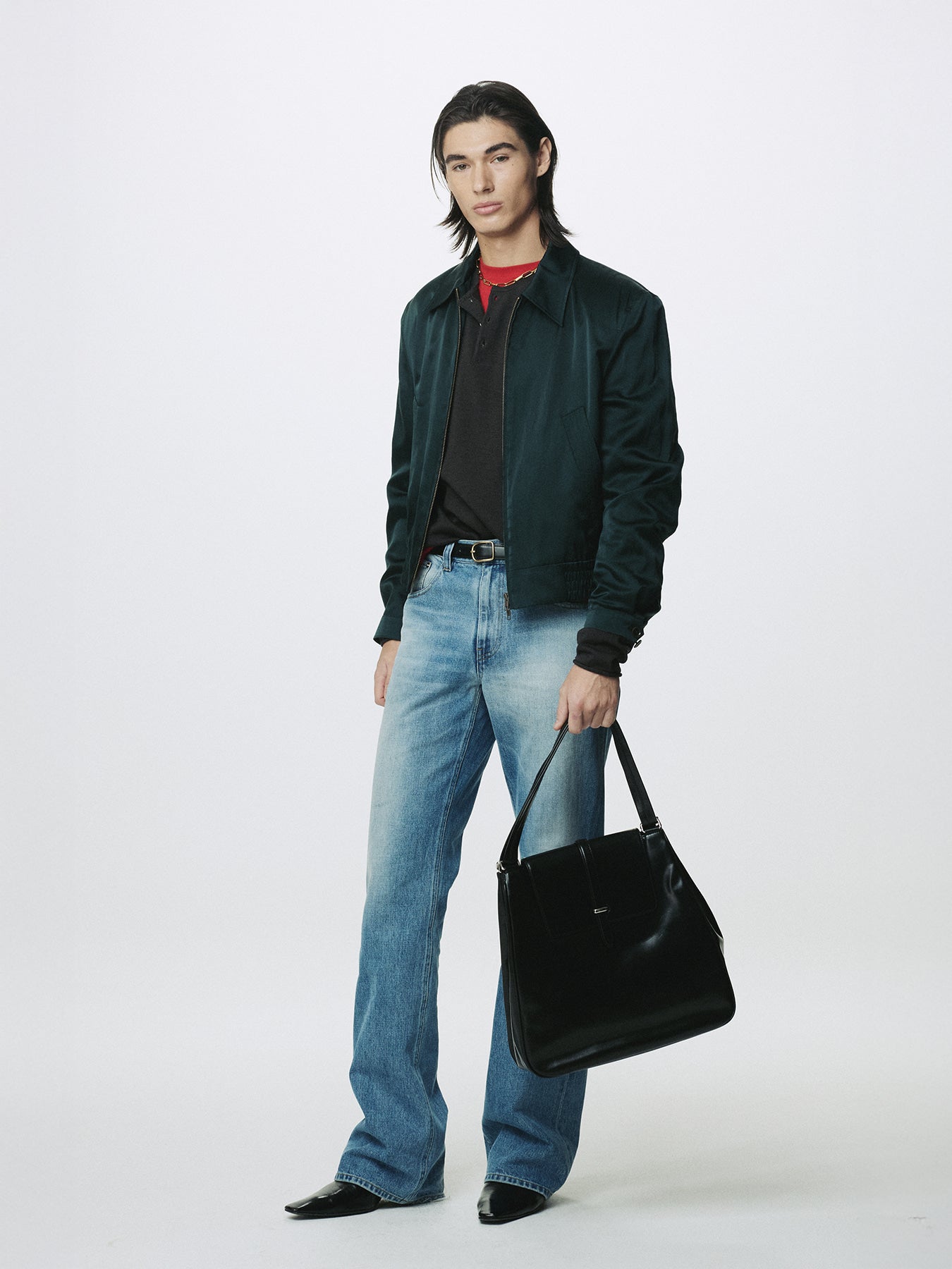 Tonywack - Silk Cotton Swing Jacket (Dark Green) product image 4 | TRAB K-Fashion Australia