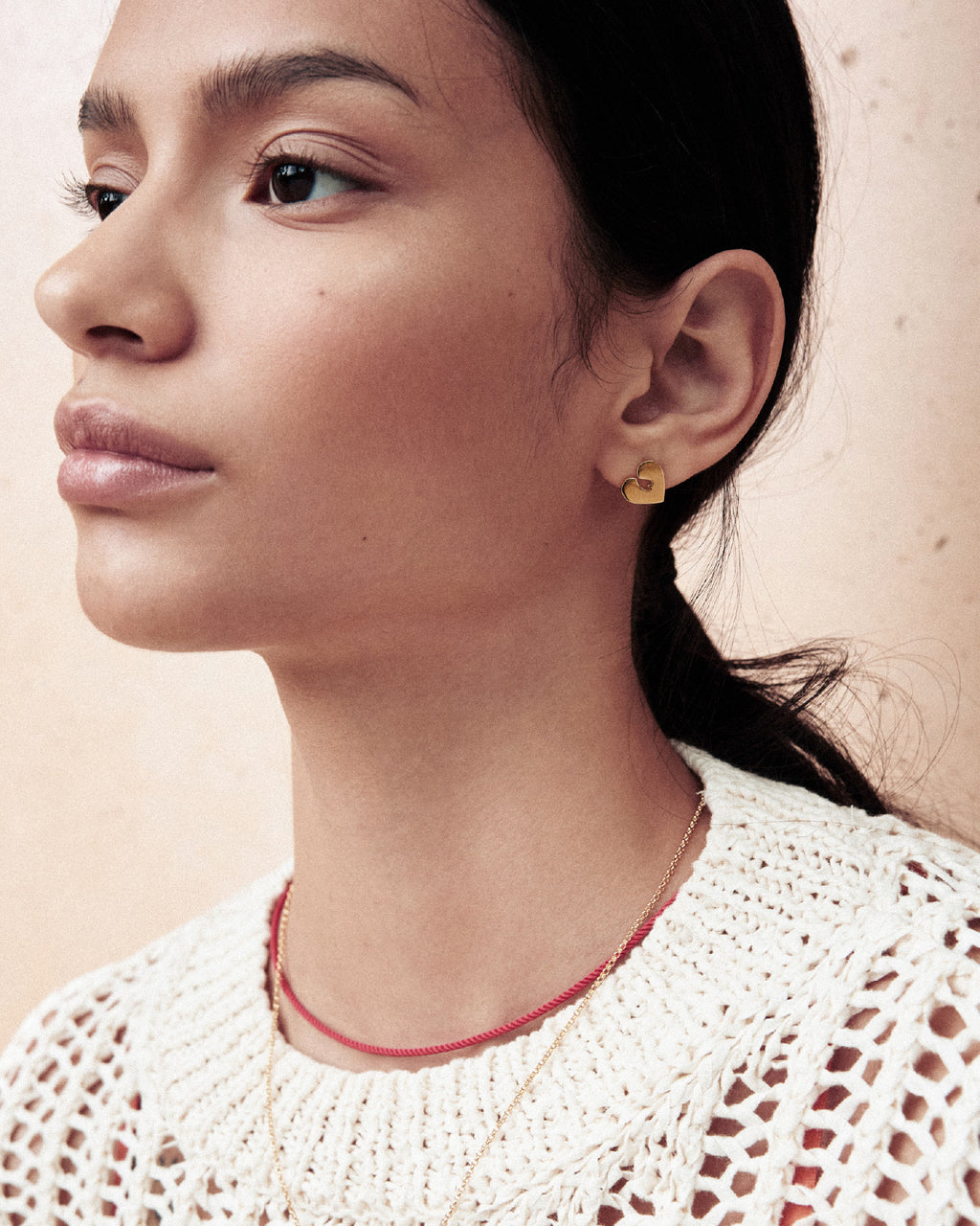Numbering - Heart Stud Earrings #8316 product image 3 | TRAB K-Fashion Australia