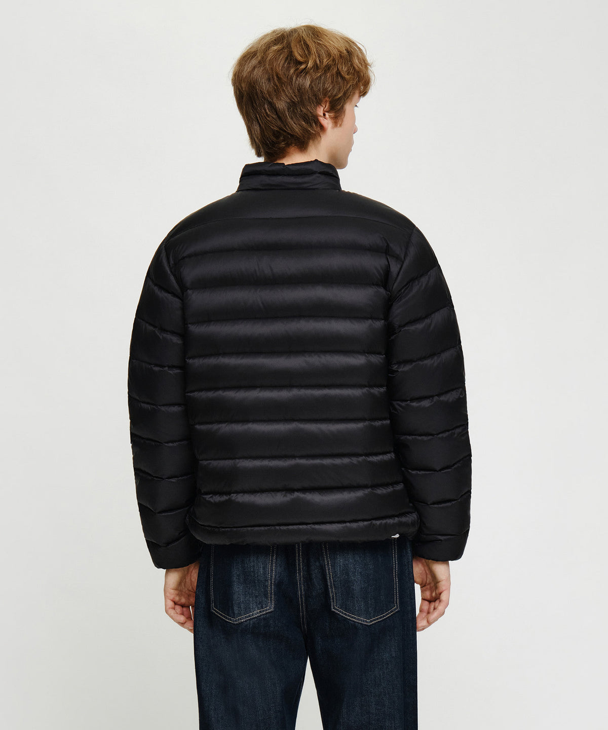 Marithe & Francois Girbaud - High Neck Lightweight Down Jacket (Black) product image 3 | TRAB K-Fashion Australia