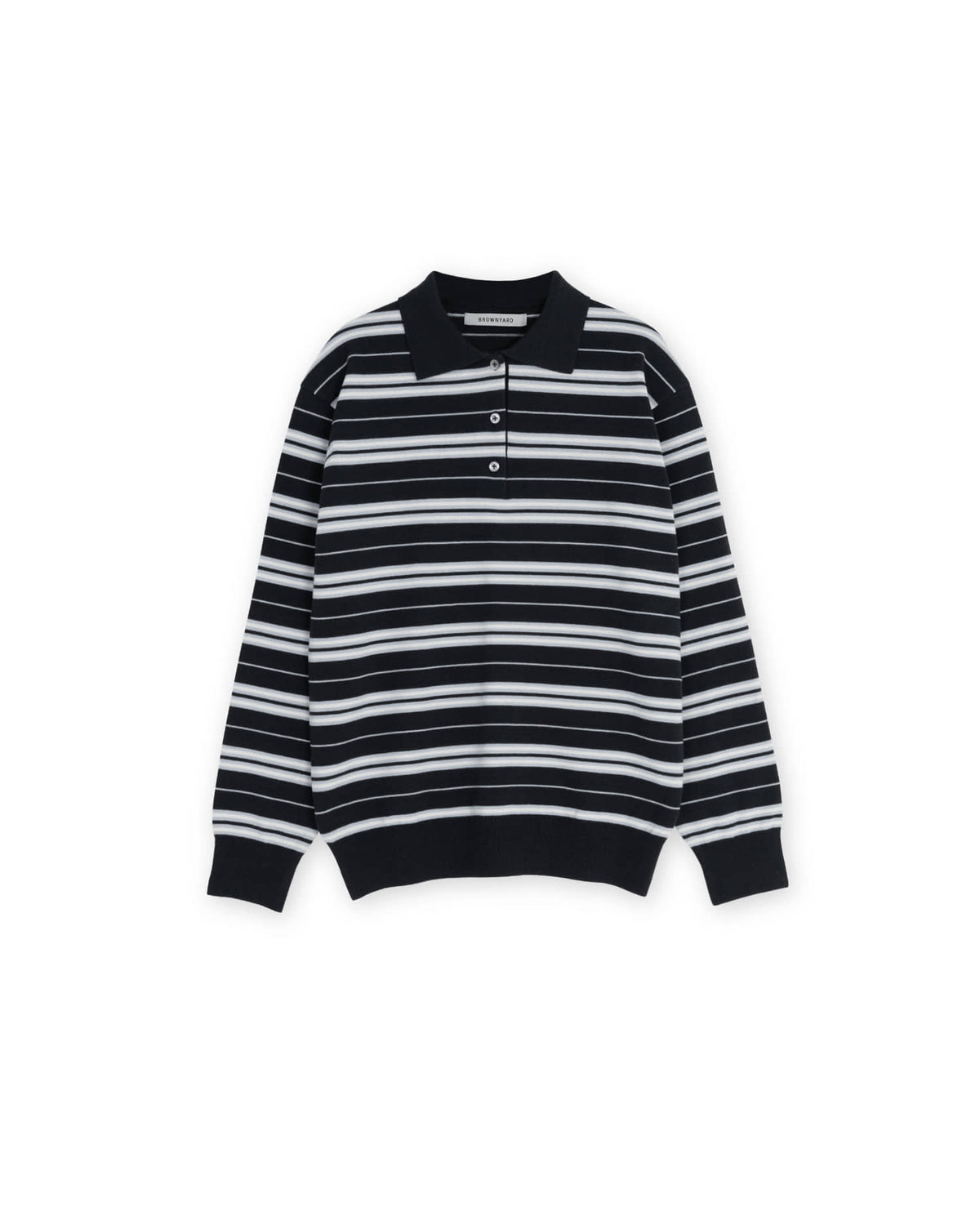 Brownyard - Stripe Knit Pique (Navy) product image 5 | TRAB K-Fashion Australia