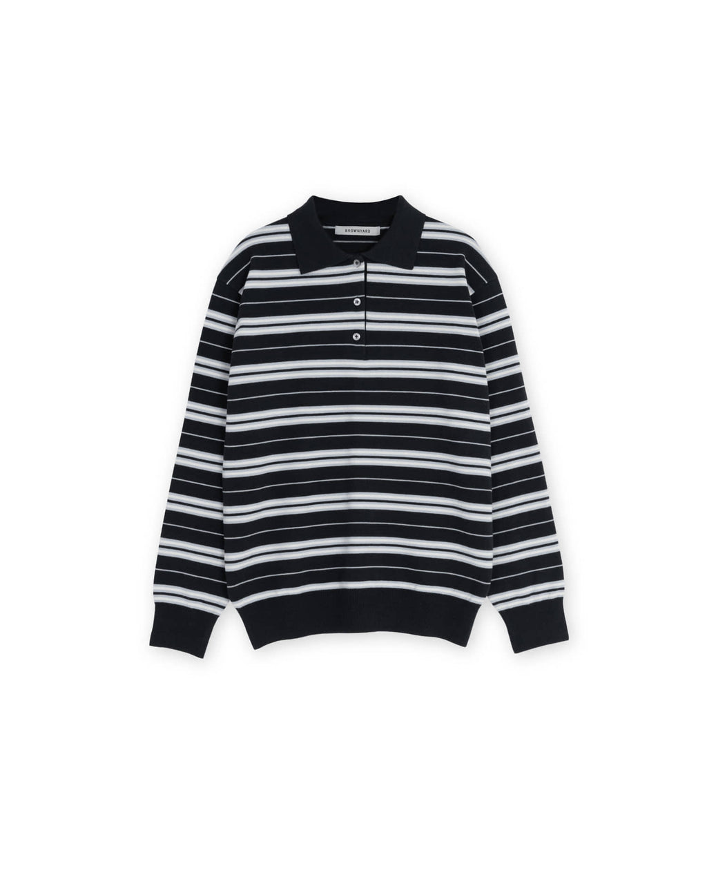 Brownyard - Stripe Knit Pique (Navy) product image 5 | TRAB K-Fashion Australia