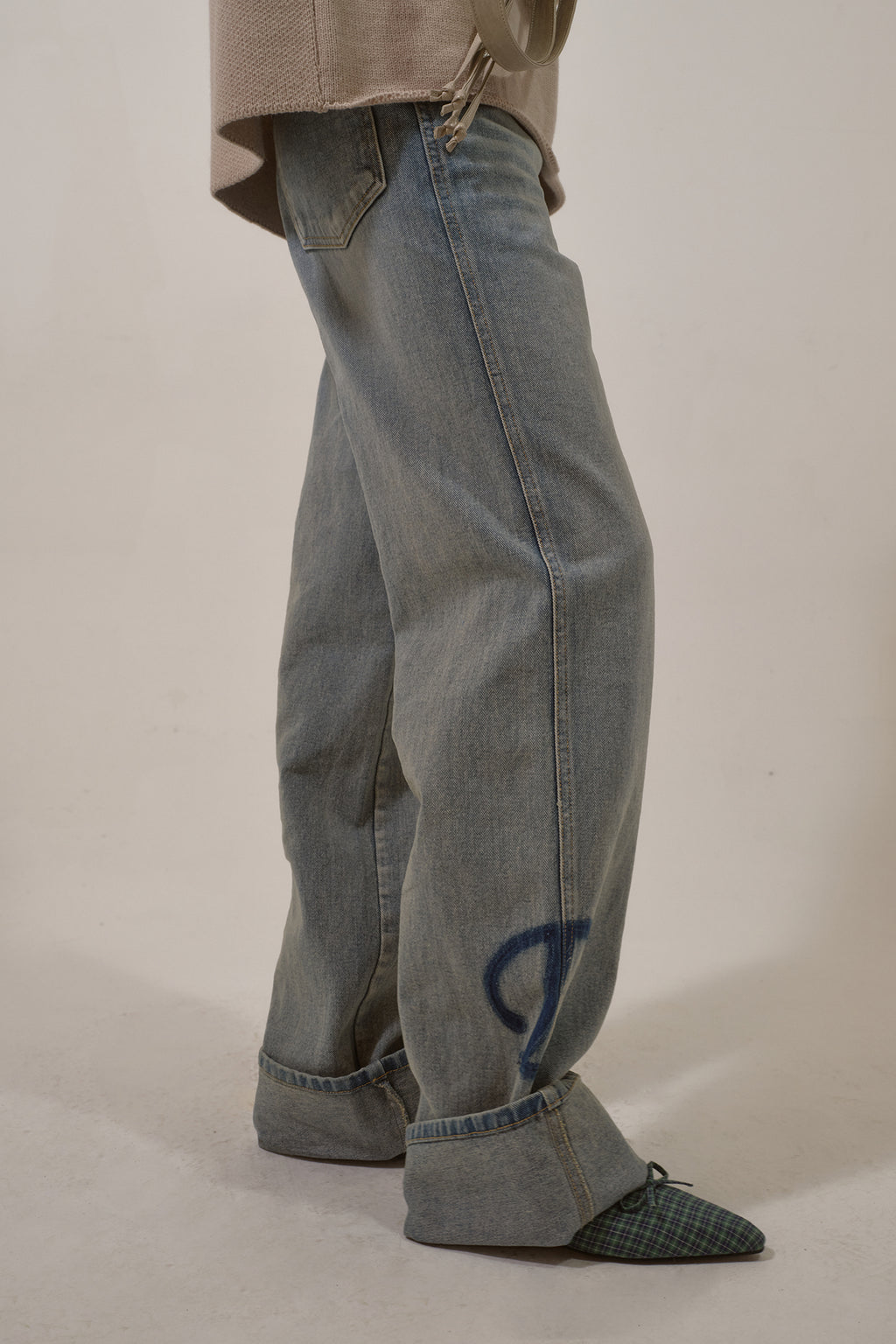 Deinet - D Patch Roll Up Denim (Blue) product image 8 | TRAB K-Fashion Australia