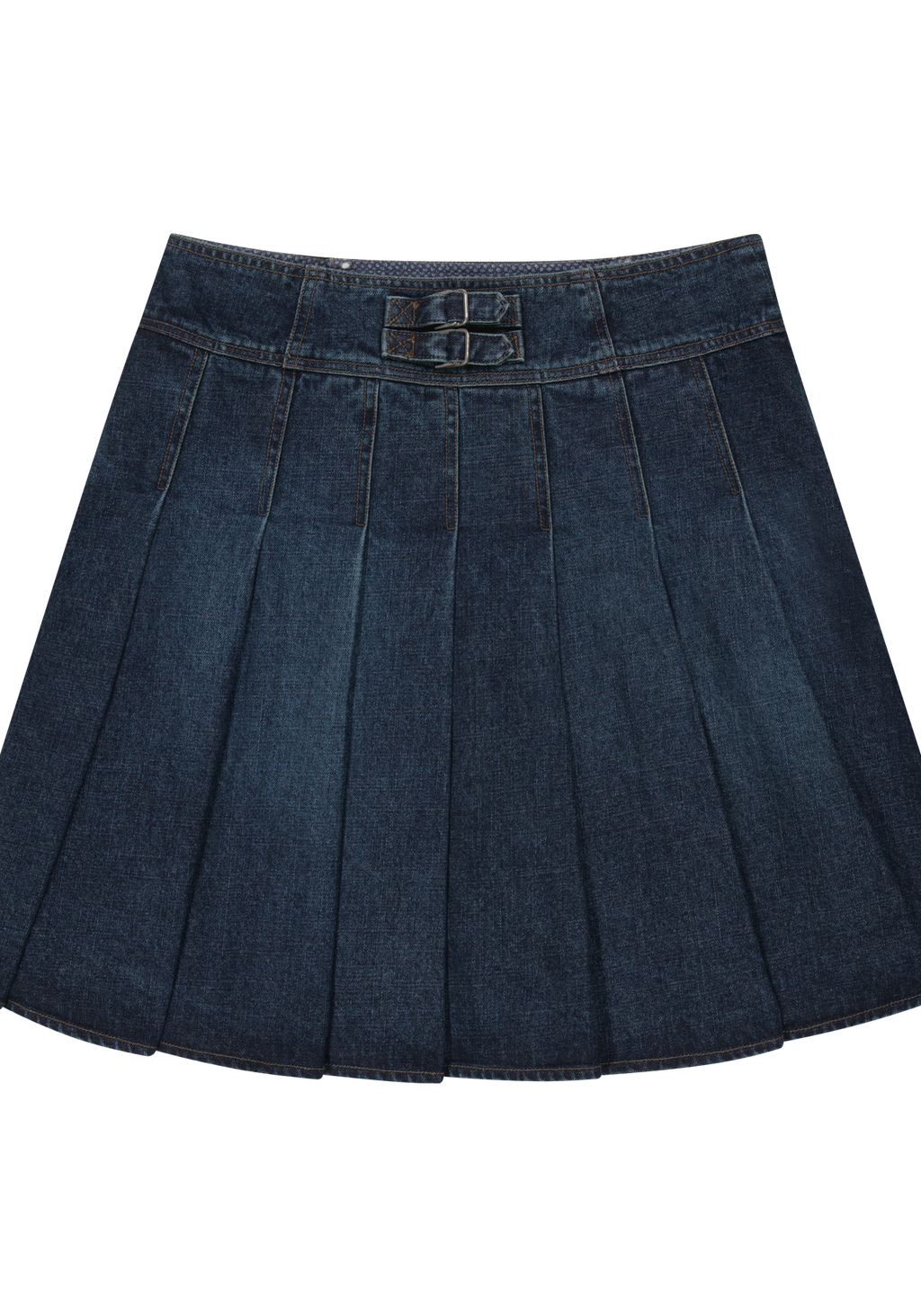 Coyseio - Deep Denim Pleats Skirt (Navy) product image 3 | TRAB K-Fashion Australia