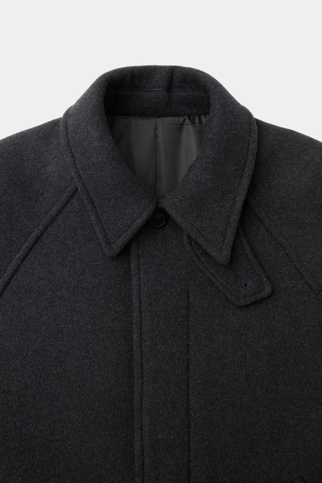 Coor - Belandi Cashmere Blend Balmacaan Coat (Melange Charcoal) product image 6 | TRAB K-Fashion Australia