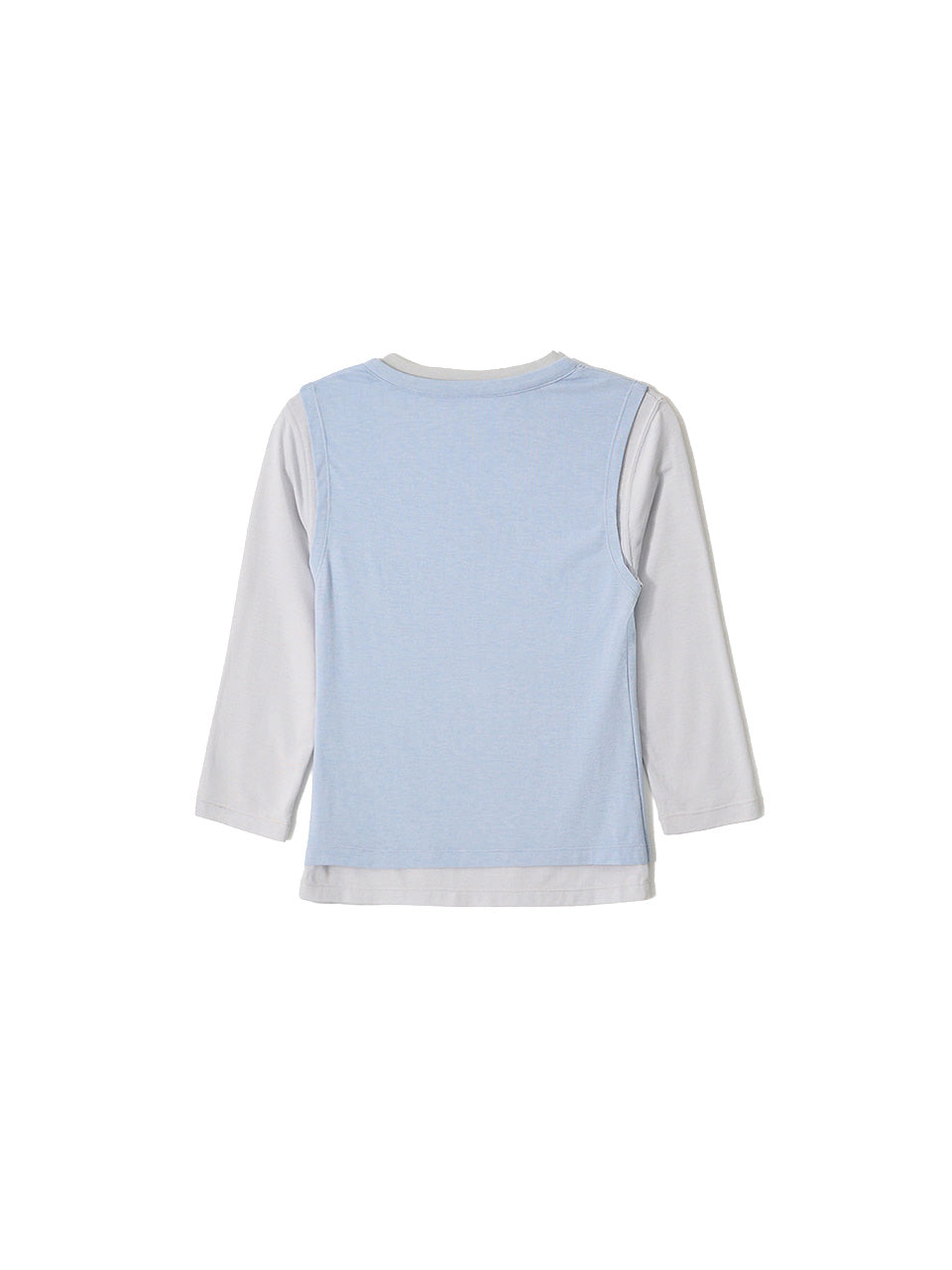 Kijun - Layered V-Neck Tee (Sky Blue) product image 7 | TRAB K-Fashion Australia