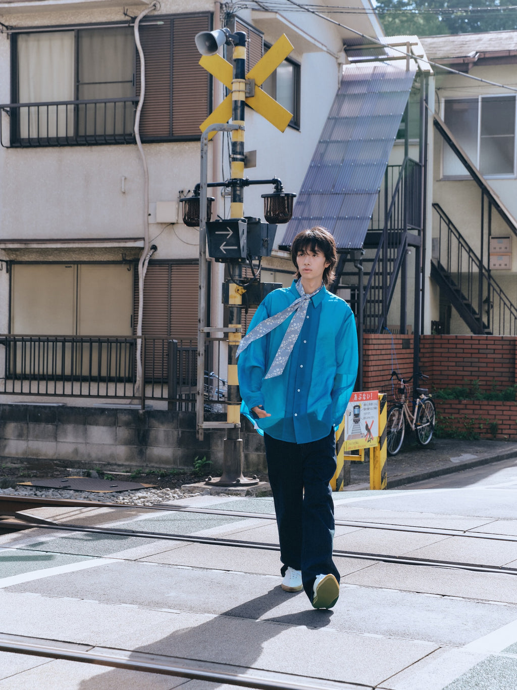 Stu - Sheer Shirt (Blue) product image 10 | TRAB K-Fashion Australia