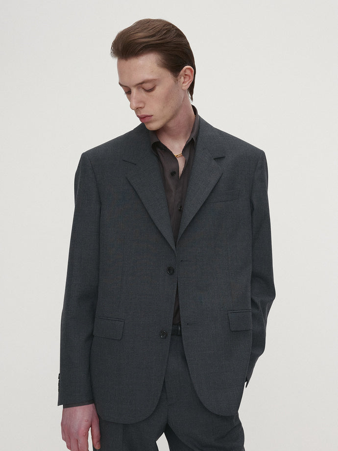 Tonywack - New Signature Virgin Wool Tailored Blazer (Grey) product image 3 | TRAB K-Fashion Australia