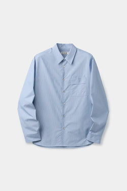 Coor - Pin Stripe Pointed Shirt (Sky Blue) product image 1 | TRAB K-Fashion Australia