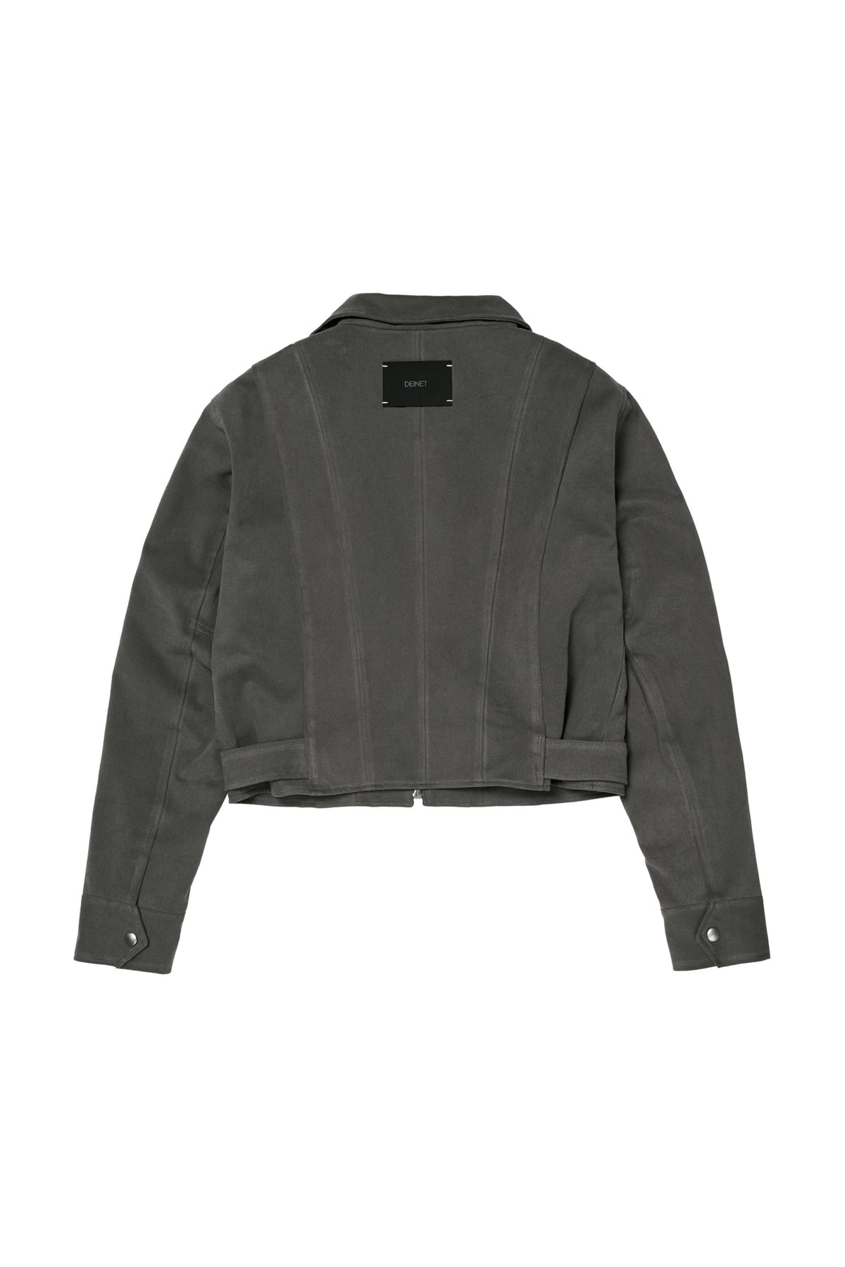 Deinet - Deinet Belted Cotton Jacket (Charcoal) product image 14 | TRAB K-Fashion Australia