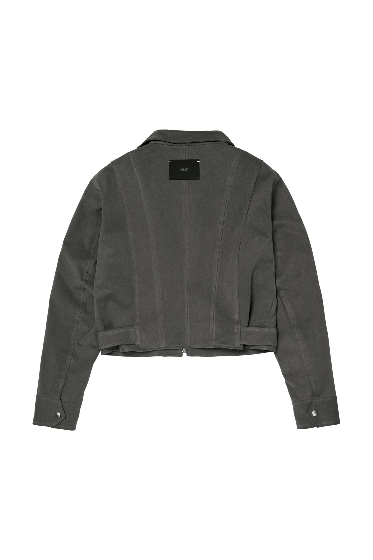 Deinet - Deinet Belted Cotton Jacket (Charcoal) product image 14 | TRAB K-Fashion Australia