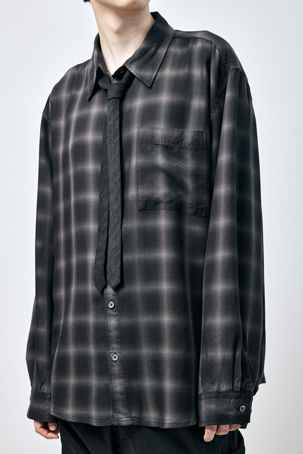 Hatchingroom - Museum Shirt Tencel Ombre (Black) product image 10 | TRAB K-Fashion Australia