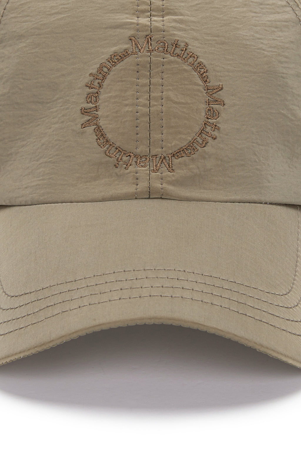 Matin Kim - Crisp Logo Ball Cap (Dark Beige) product image 4 | TRAB K-Fashion Australia