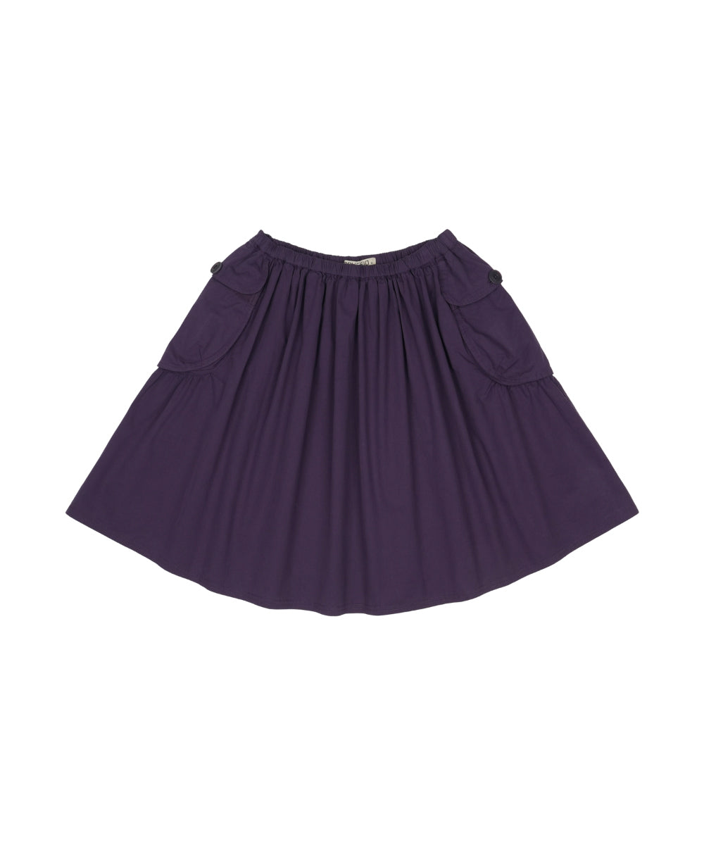 Coyseio - Big Pocket Shirring Skirt (Purple) product image 14 | TRAB K-Fashion Australia