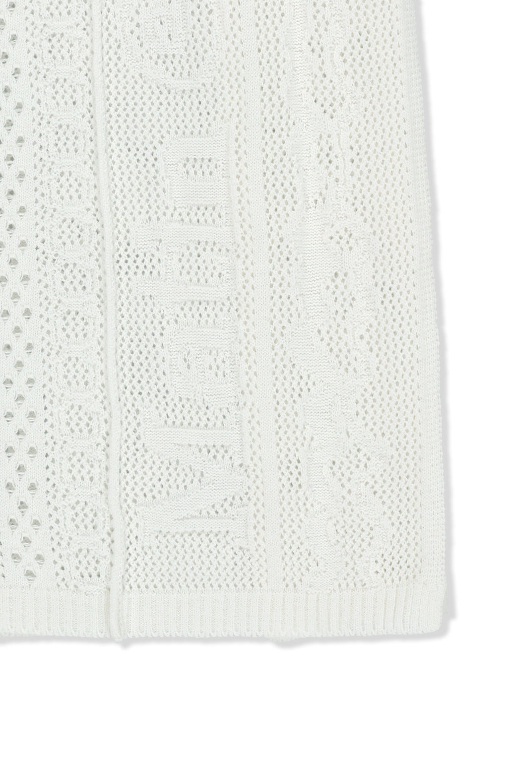Matin Kim - Mesh Logo Wrap Mini Skirt (White) product image 4 | TRAB K-Fashion Australia
