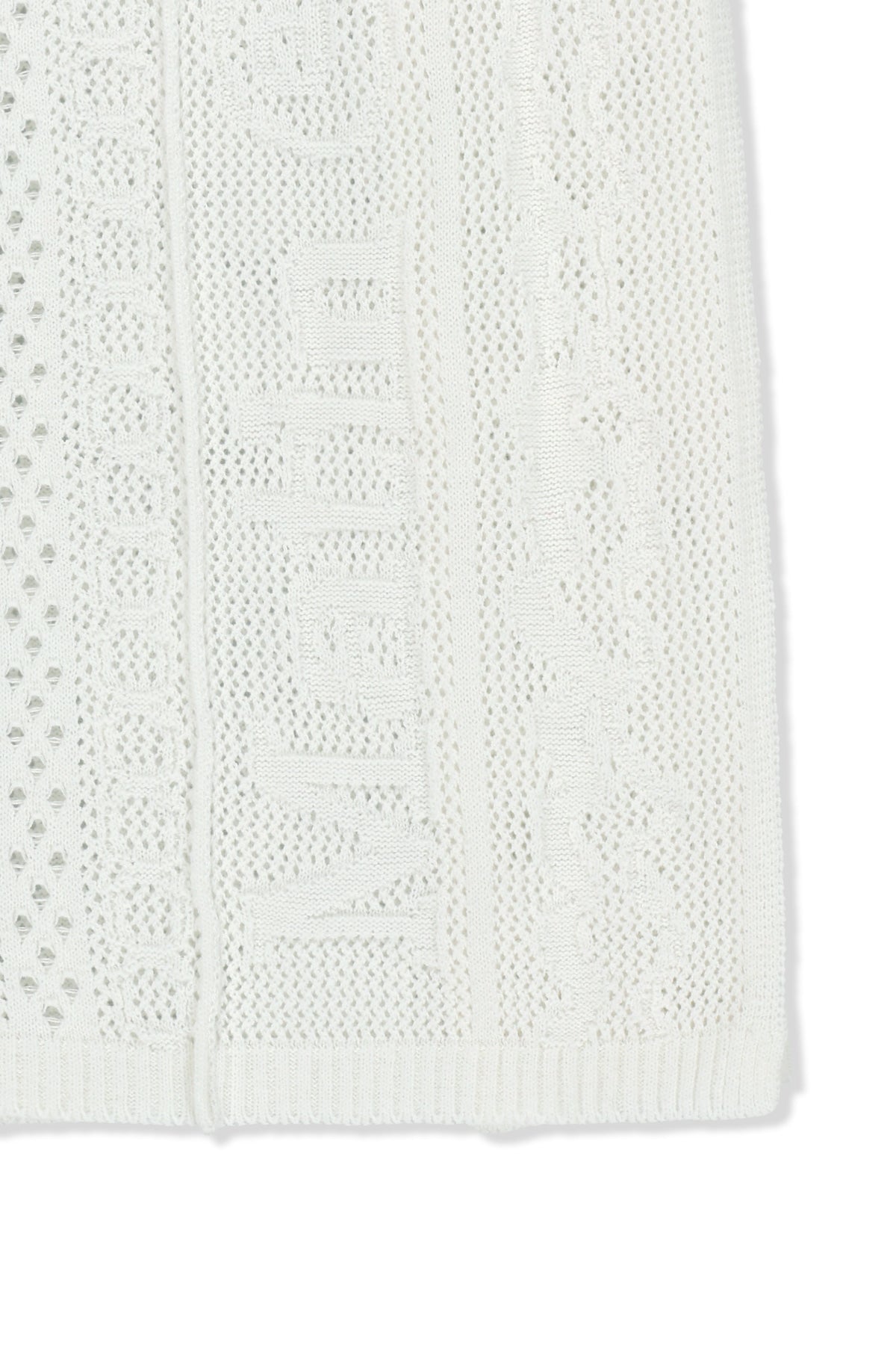 Matin Kim - Mesh Logo Wrap Mini Skirt (White) product image 4 | TRAB K-Fashion Australia