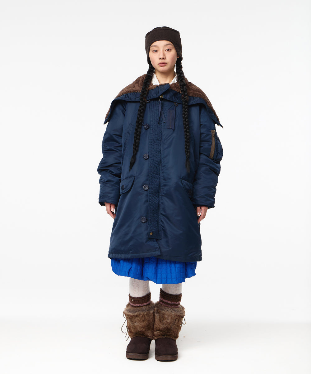 Coyseio - Hooded Field Down Jacket (Navy) product image 11 | TRAB K-Fashion Australia
