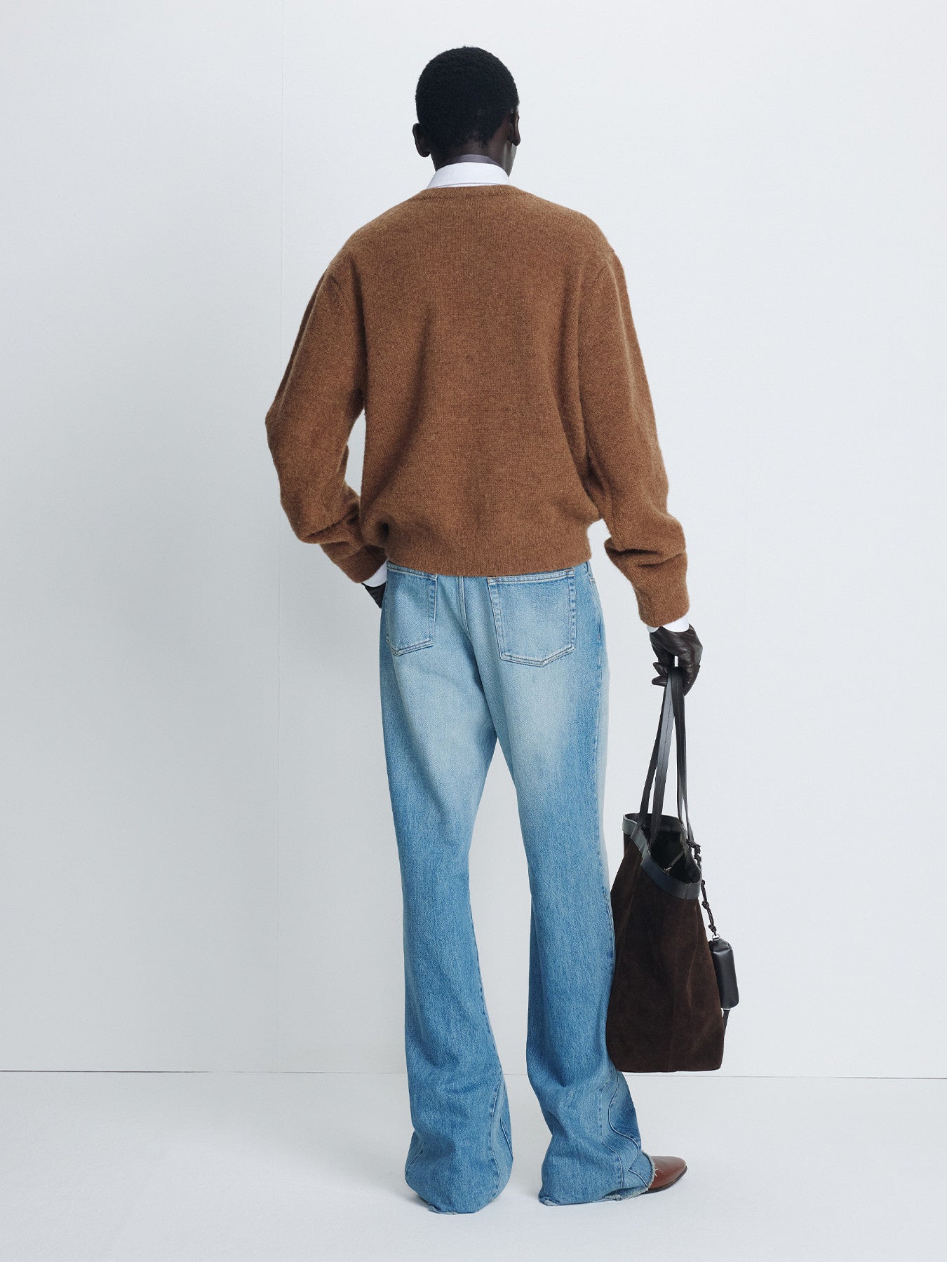 Tonywack - Re-Cut Flared Denim Jeans (Worn Blue) product image 3 | TRAB K-Fashion Australia