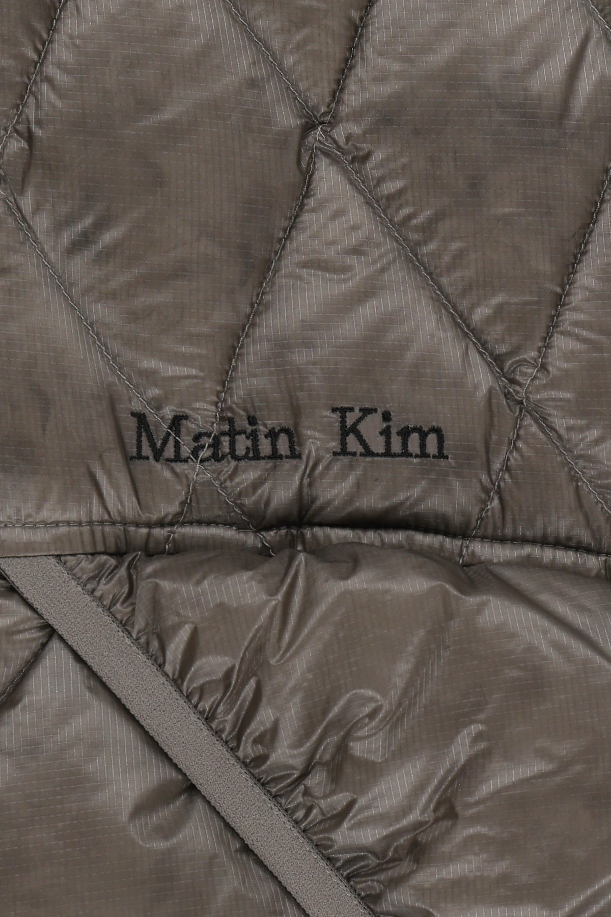 Matin Kim - Mix Quilted Light Down Vest (Grey) product image 6 | TRAB K-Fashion Australia