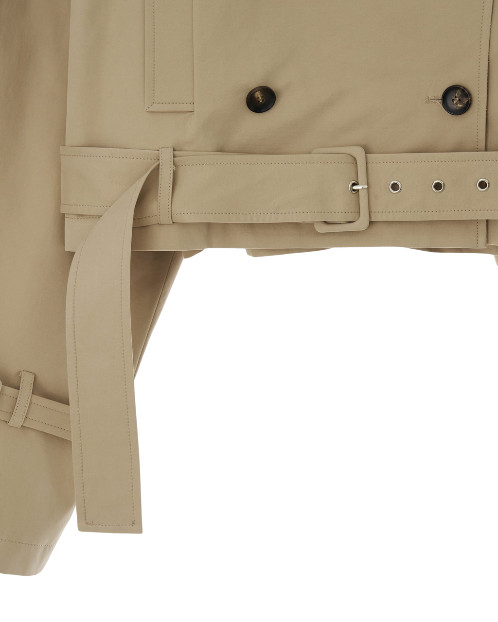 Kimhe Kim - Belted Crop Double Trench Jacket (Beige) product image 9 | TRAB K-Fashion Australia
