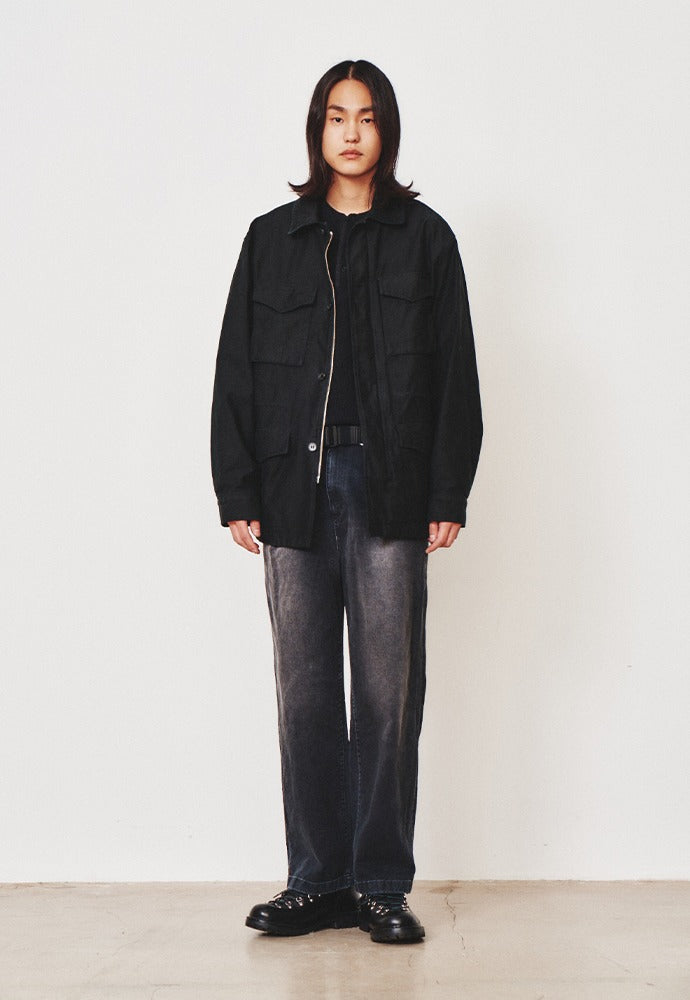 Art if acts - Brushed Chino Pants (Faded Black) product image 1 | TRAB K-Fashion Australia