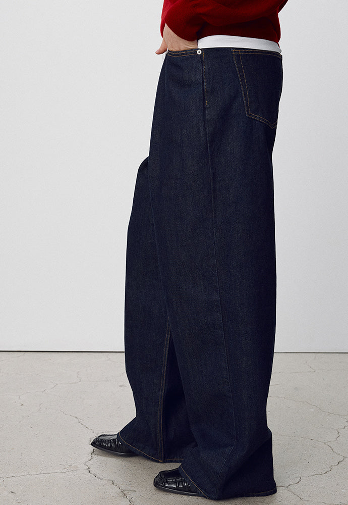 Tonywack - Wide-Leg Selvedge Denim Jeans (Indigo) product image 6 | TRAB K-Fashion Australia