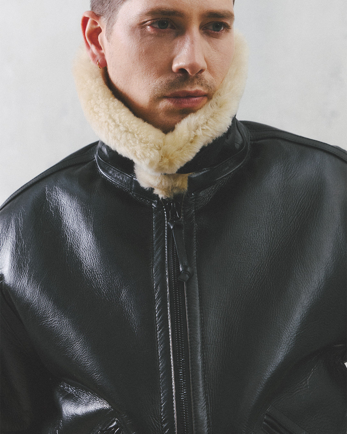 Eastlogue - Aviator Shearling Mouton Parka (Black) product image 3 | TRAB K-Fashion Australia