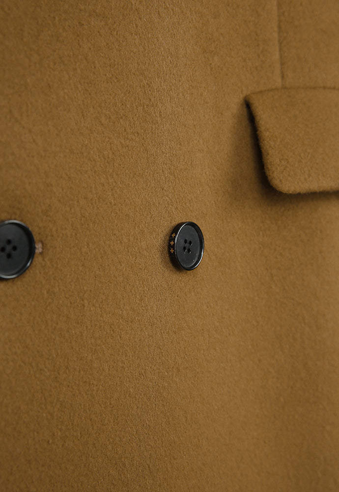 Tonywack - Cashmere Double-Breasted Tailored Coat (Dark Camel) product image 11 | TRAB K-Fashion Australia