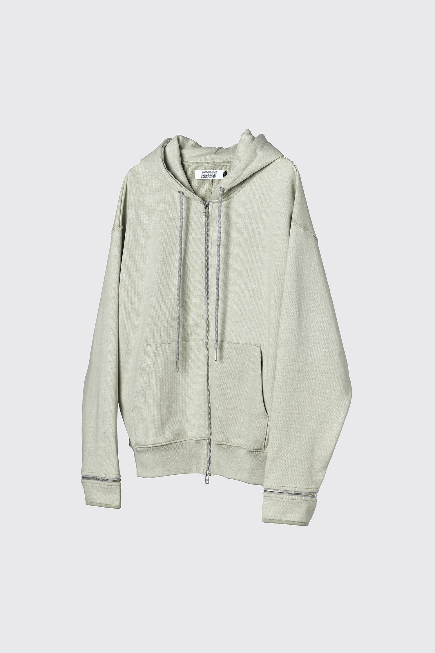 Hatchingroom - Boxer Zip Hoodie Pigment Dyed (Olive) product image 2 | TRAB K-Fashion Australia