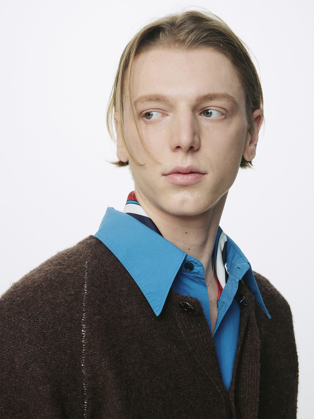 Tonywack - Placket Button Down Knit Cardigan (Brown) product image 7 | TRAB K-Fashion Australia