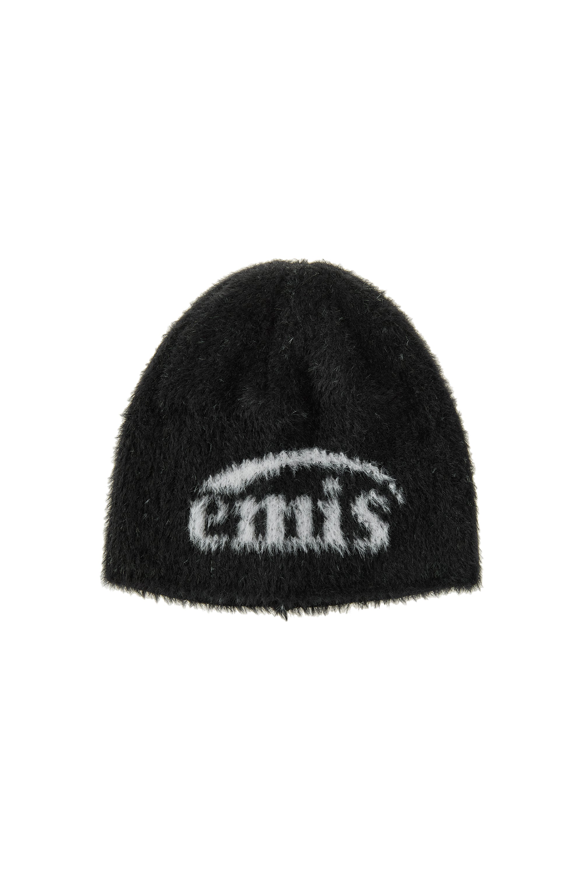 Emis - New Logo Shaggy Beanie (Black) product image 1 | TRAB K-Fashion Australia