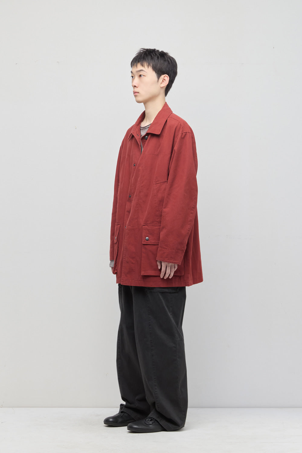 Hatchingroom - Canvas Work Parka (Dark Red) product image 9 | TRAB K-Fashion Australia