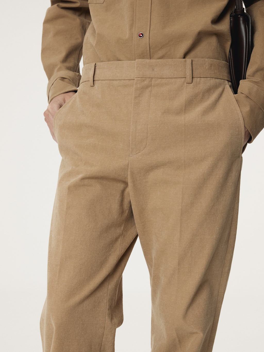Recto - Cotton Flare Turn Up Pants (Desert) product image 6 | TRAB K-Fashion Australia
