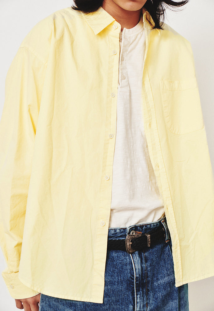 Art if acts - Saint Garment-dyed Shirt (Liberty Yellow) product image 8 | TRAB K-Fashion Australia