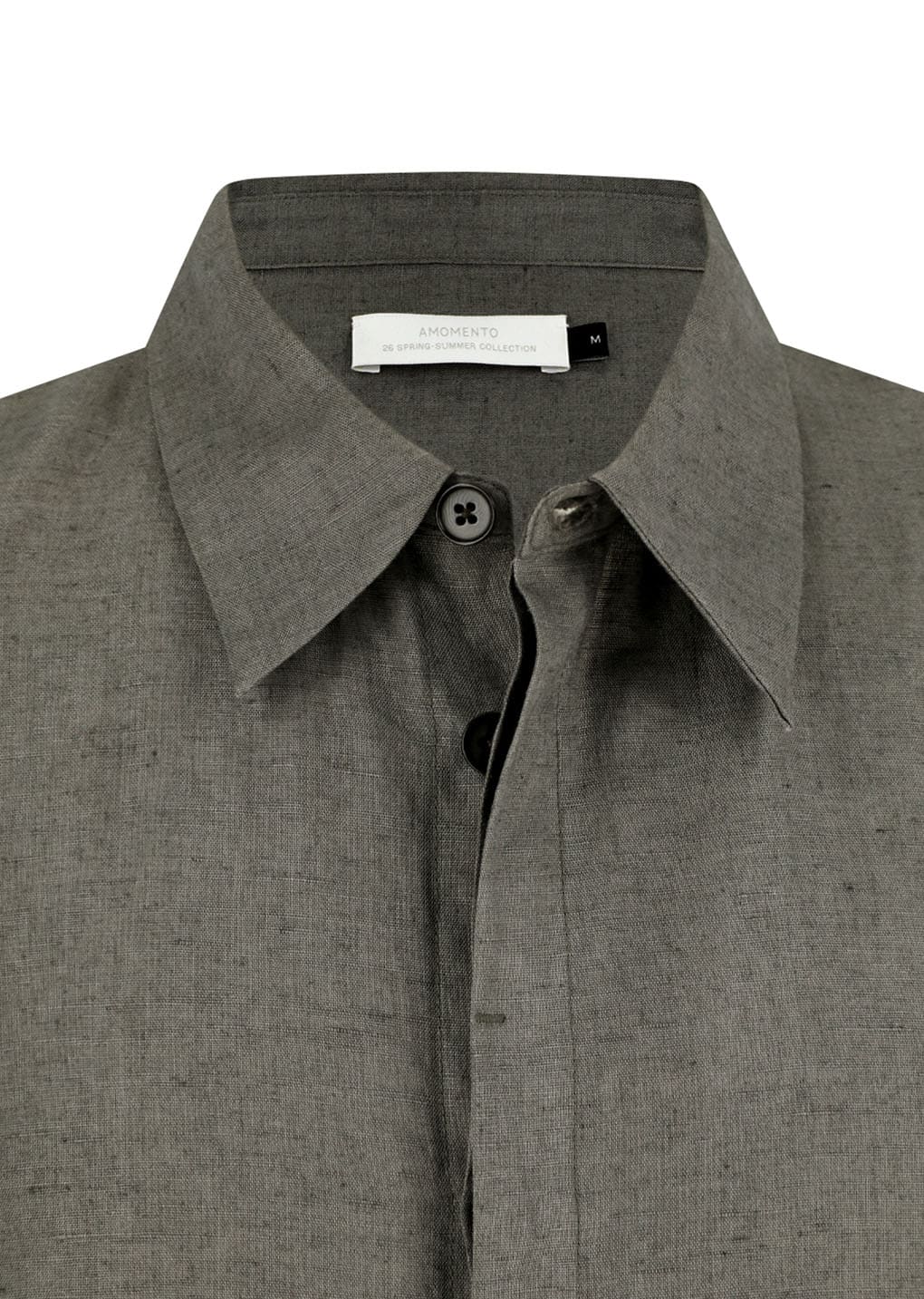 Amomento - Linen Oversized Shirt (Khaki) product image 8 | TRAB K-Fashion Australia