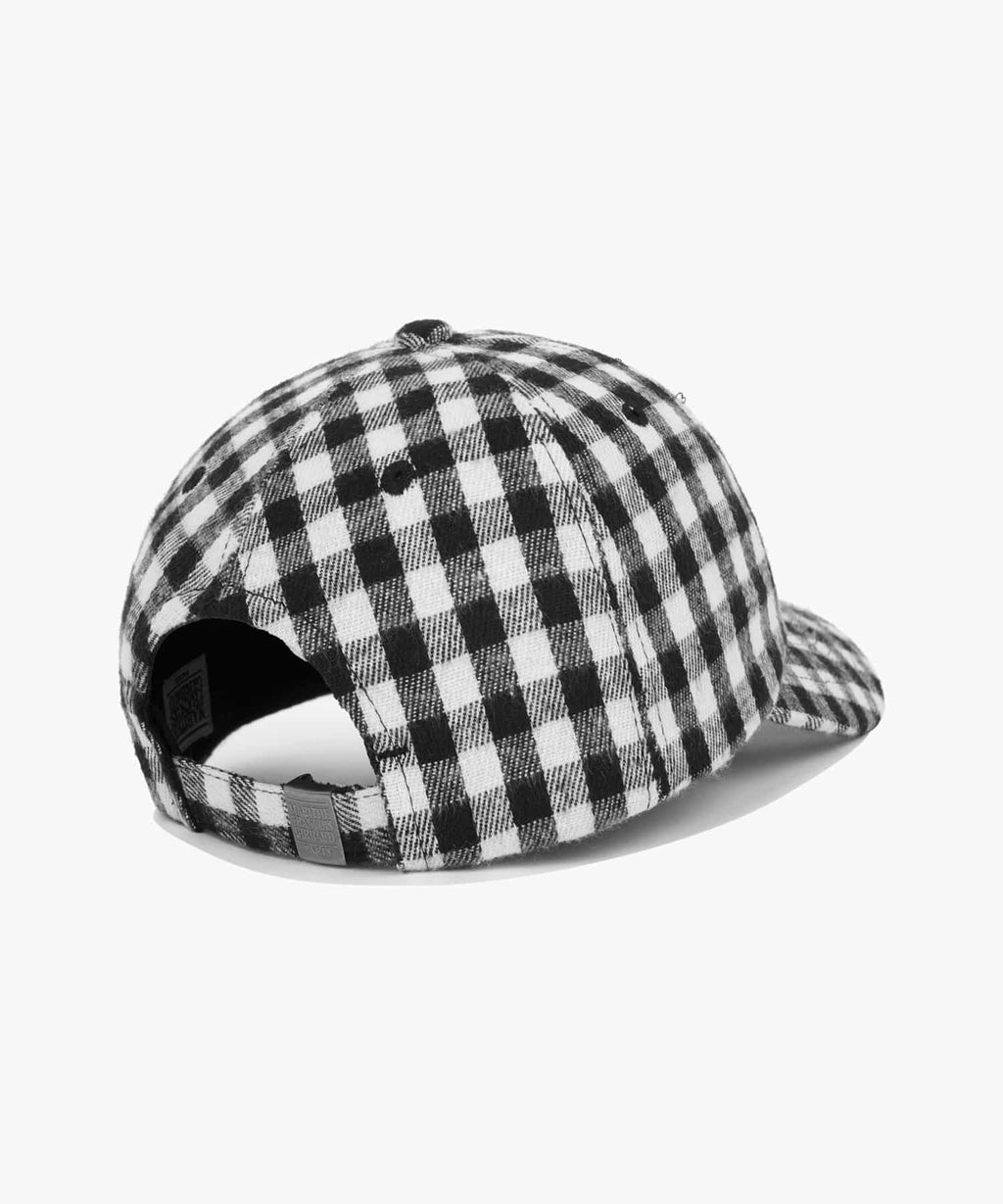 Marithe & Francois Girbaud - Small Classic Logo Check Flat Brim Cap (Black) product image 2 | TRAB K-Fashion Australia