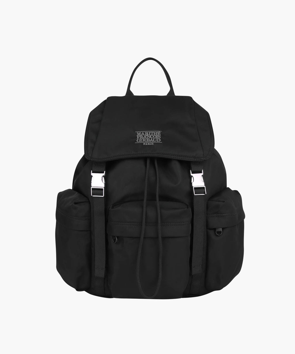 Marithe & Francois Girbaud - Classic Logo Metal Buckle Backpack (Black) product image 1 | TRAB K-Fashion Australia
