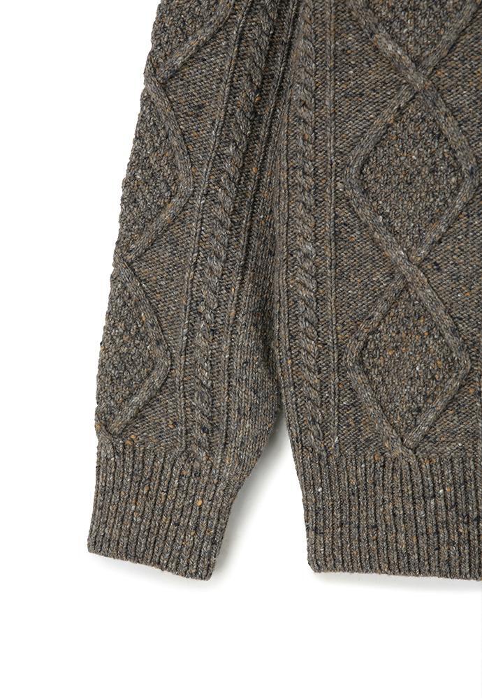 Art if acts - Fisherman Cable Sweater (Truffle) product image 12 | TRAB K-Fashion Australia