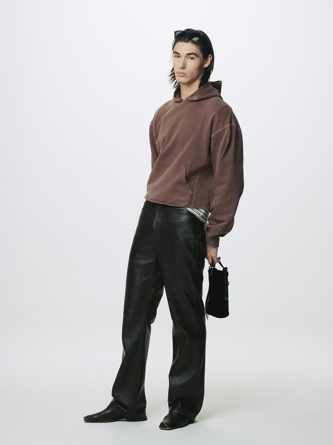 Tonywack - Garment Dyed Raw Edge Hoodie (Faded Red) product image 4 | TRAB K-Fashion Australia