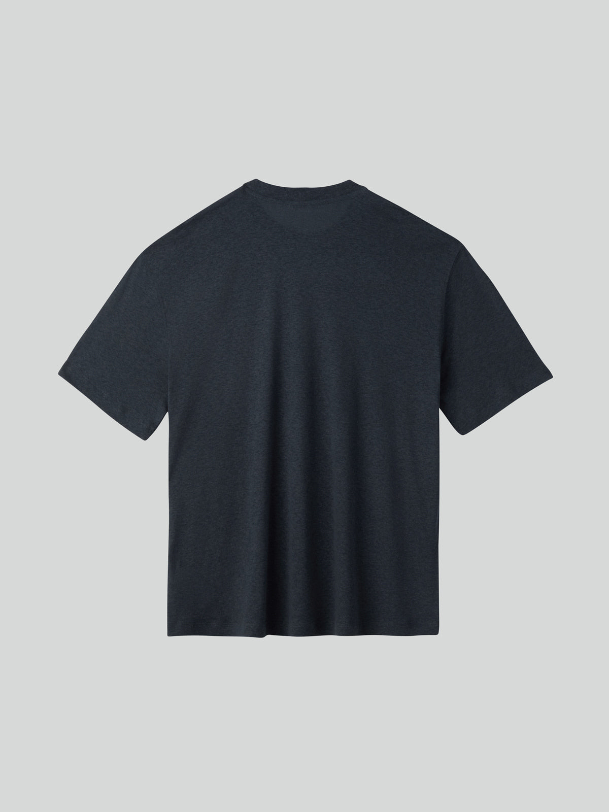 Recto - Linen Blend Loose Fit T-Shirt (Indigo Navy) product image 5 | TRAB K-Fashion Australia
