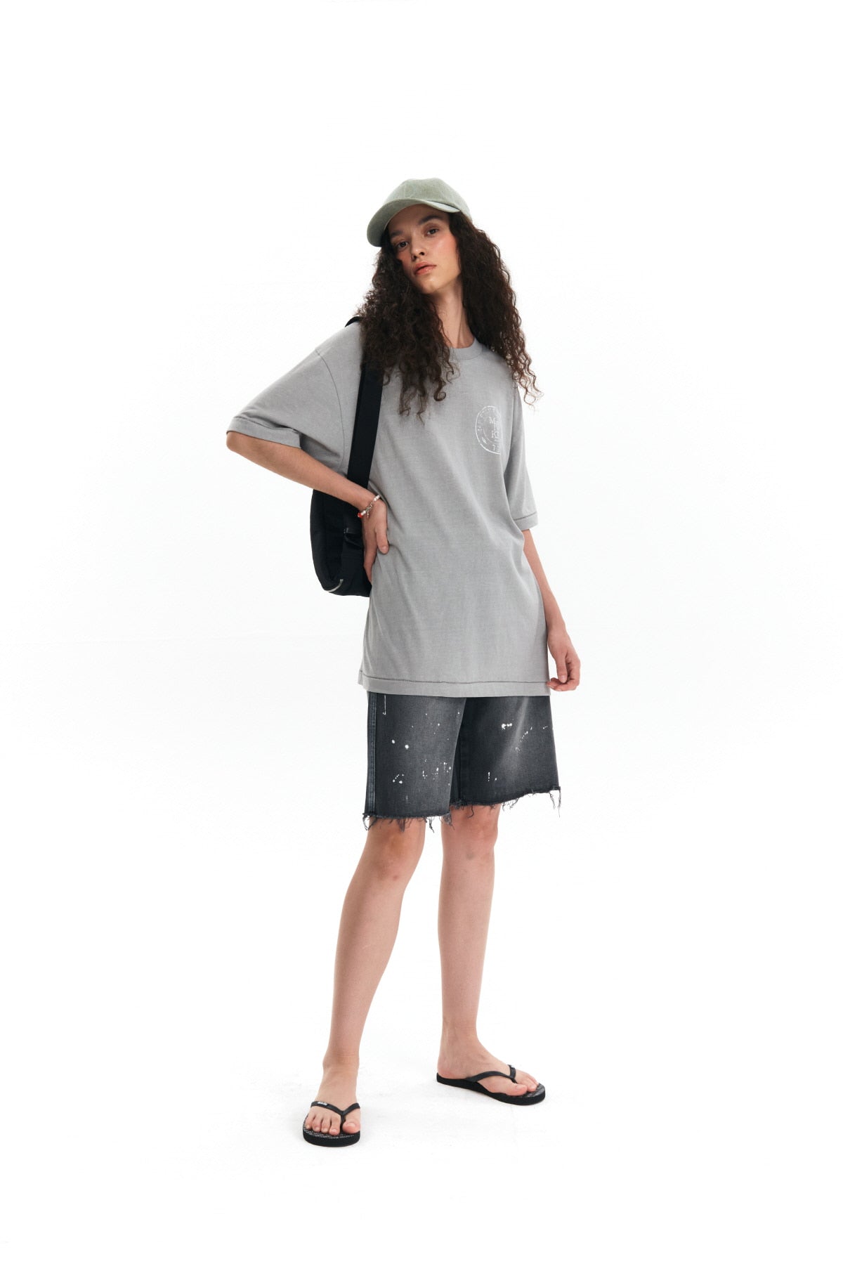 Matin Kim - Macaron Logo Ball Cap (Khaki) product image 8 | TRAB K-Fashion Australia