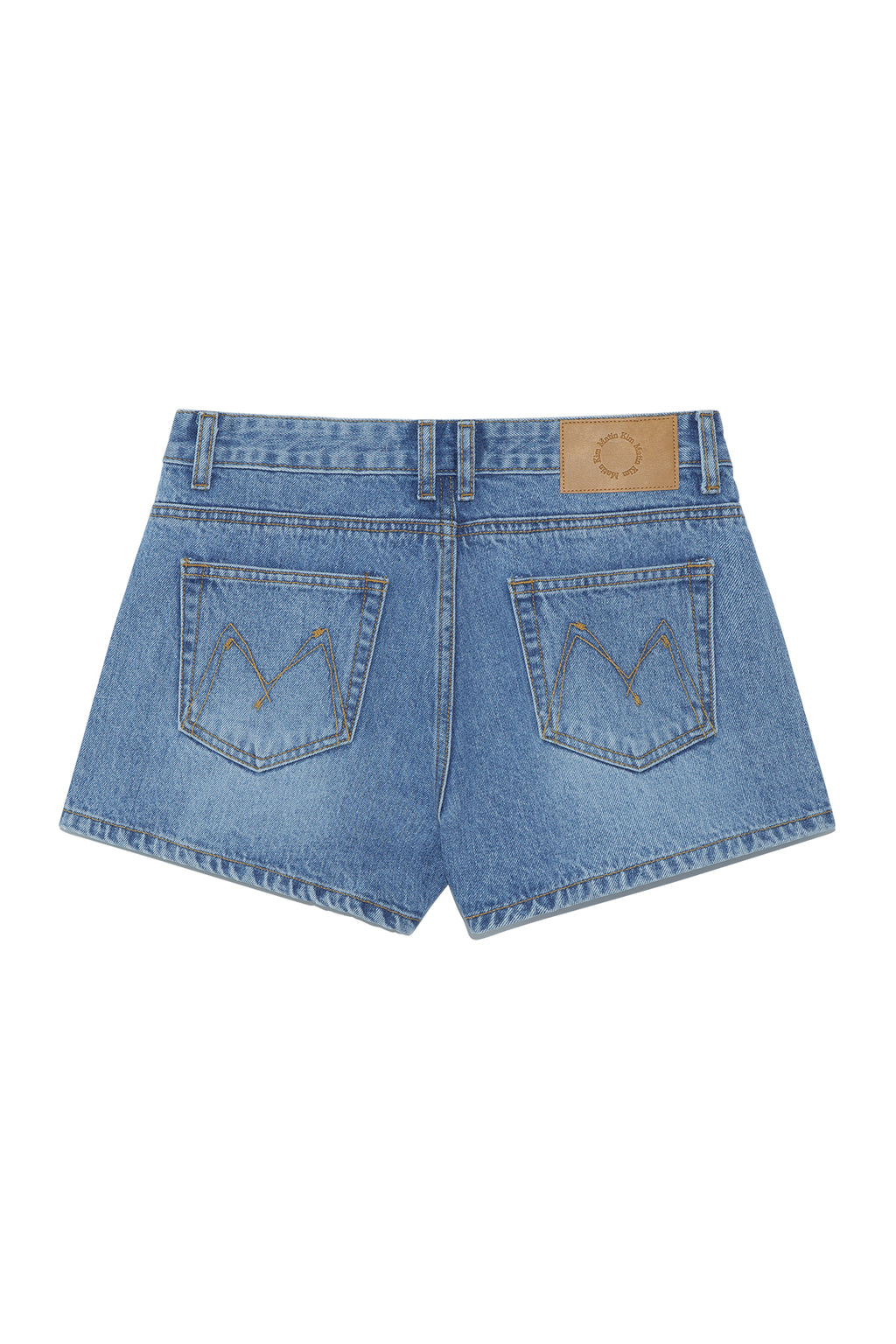 Matin Kim - Stitch Point Denim Shorts (Blue) product image 2 | TRAB K-Fashion Australia