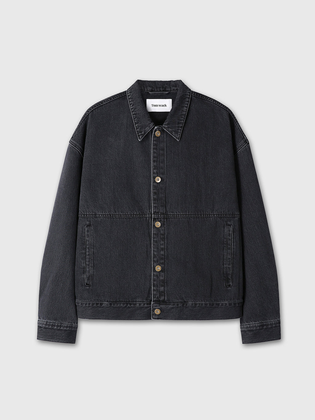 Tonywack - Relaxed Denim Blouson Jacket (Faded Black) product image 10 | TRAB K-Fashion Australia