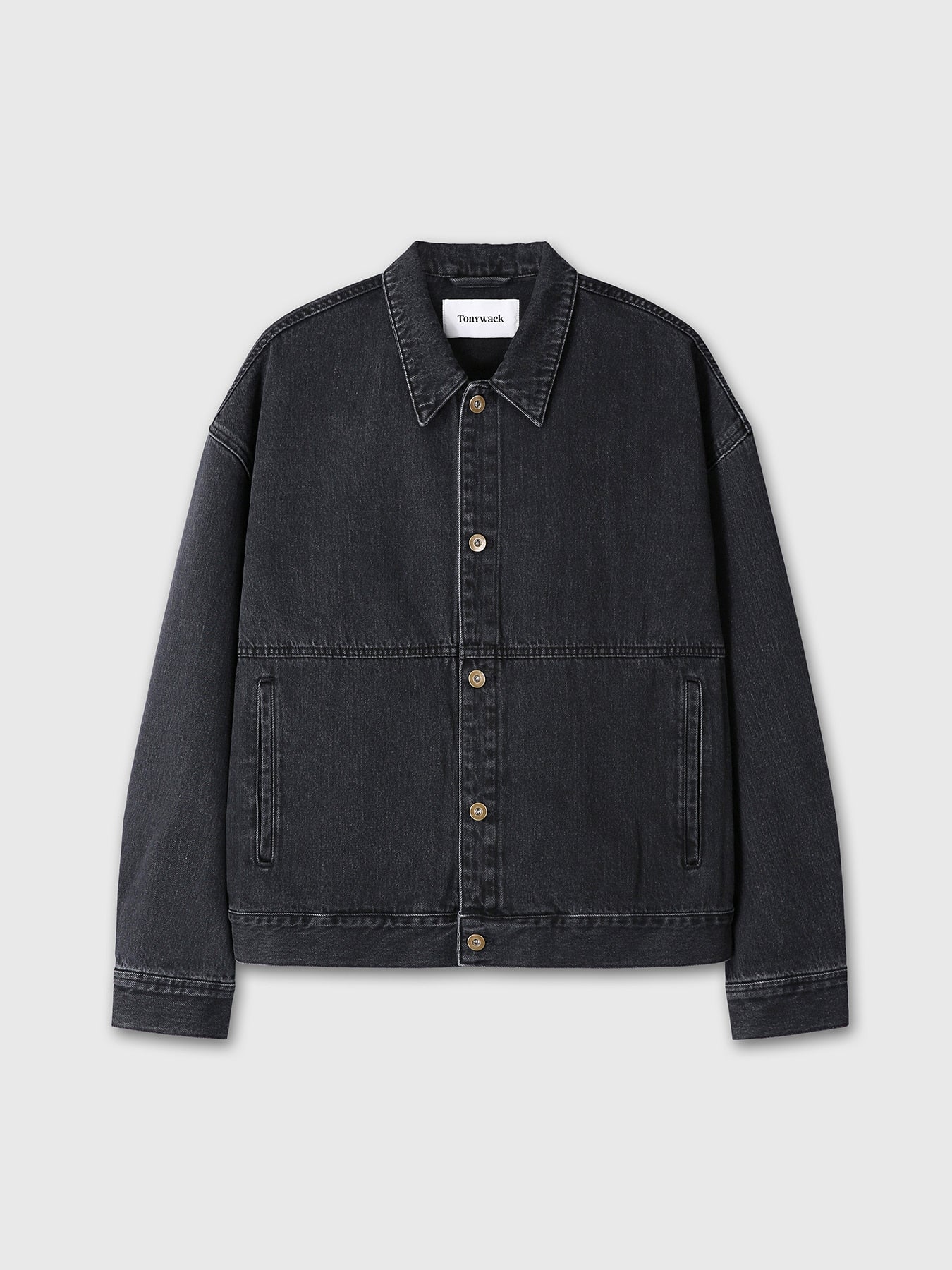 Tonywack - Relaxed Denim Blouson Jacket (Faded Black) product image 10 | TRAB K-Fashion Australia