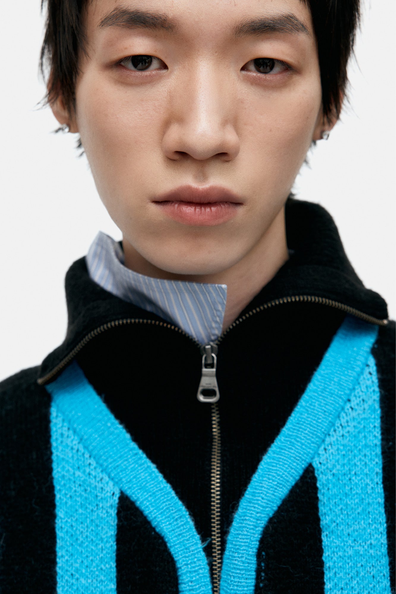 Andersson Bell - Adsb Half Zip-Up Emblem Sweater (Blue) product image 5 | TRAB K-Fashion Australia