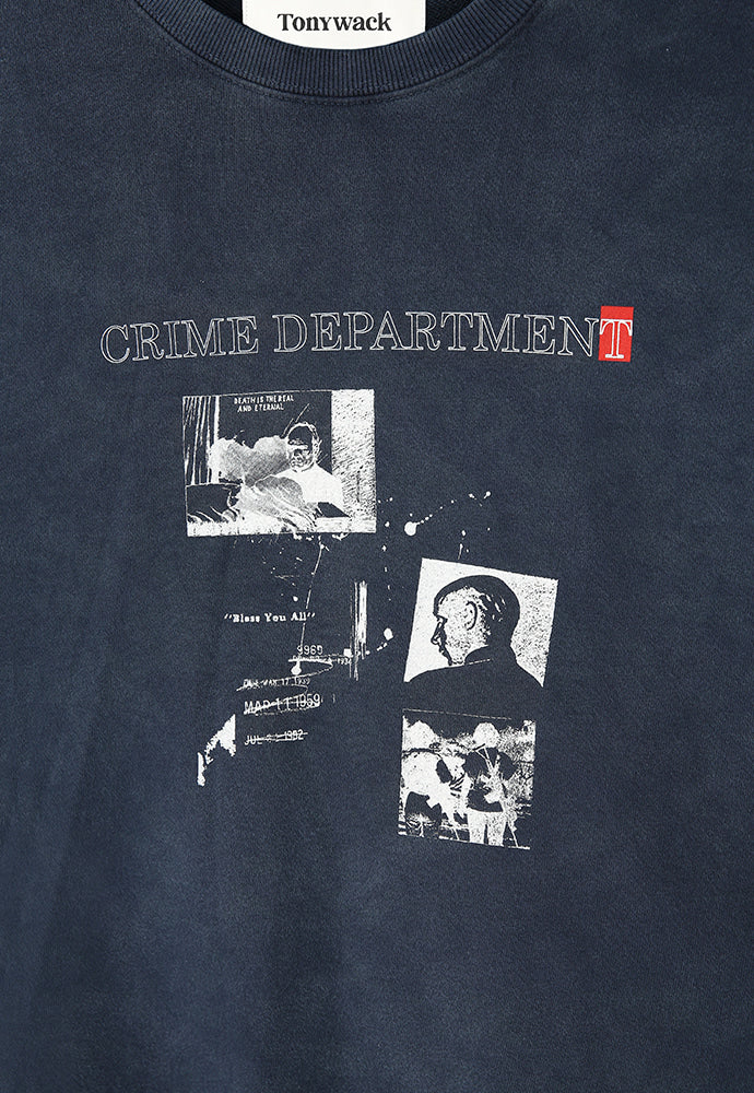 Tonywack - Crime Dept. Garment-Dyeing Sweatshirt (Faded Navy) product image 10 | TRAB K-Fashion Australia