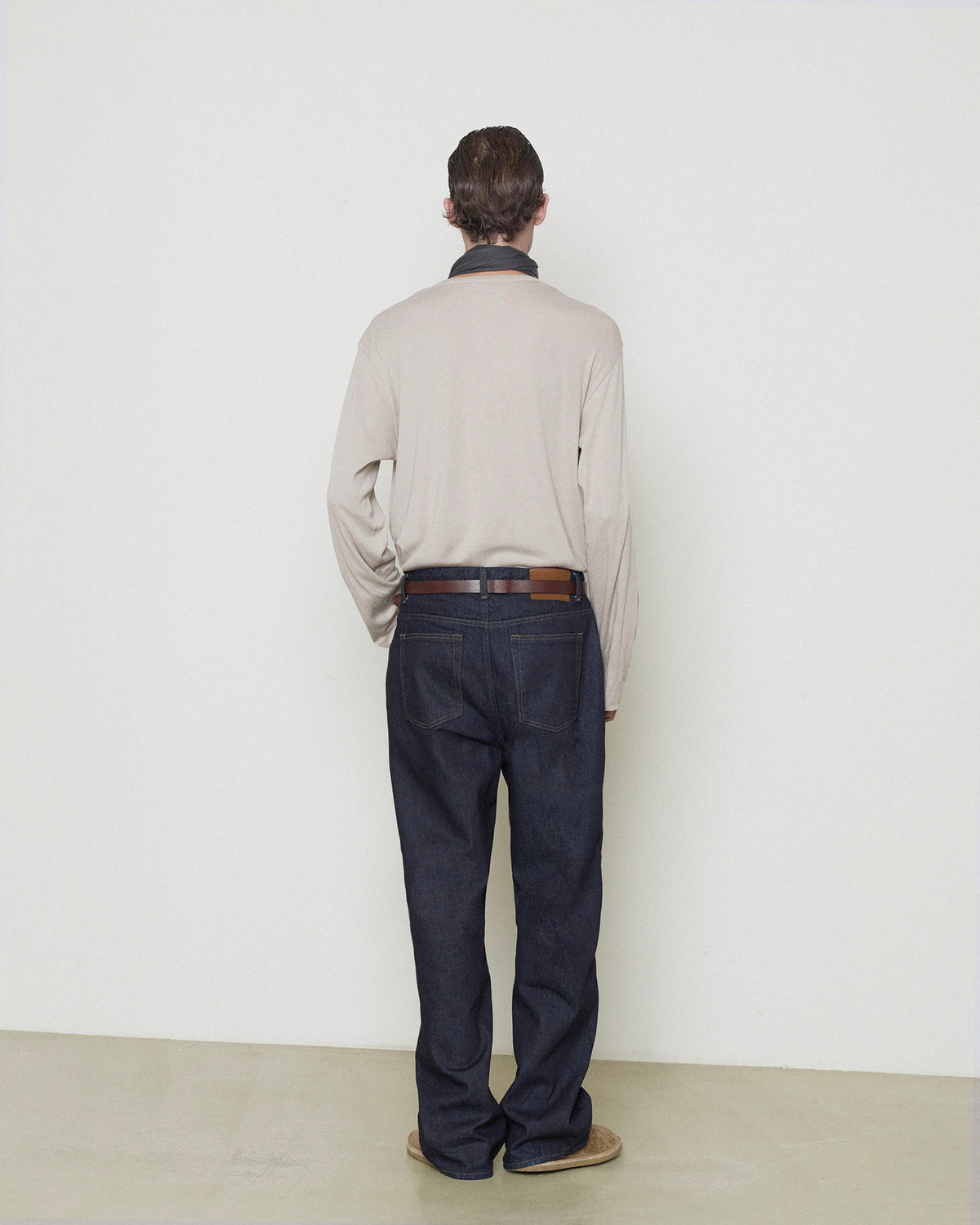 Brownyard - Cashmere Cut Off Long Sleeve (Beige) product image 3 | TRAB K-Fashion Australia