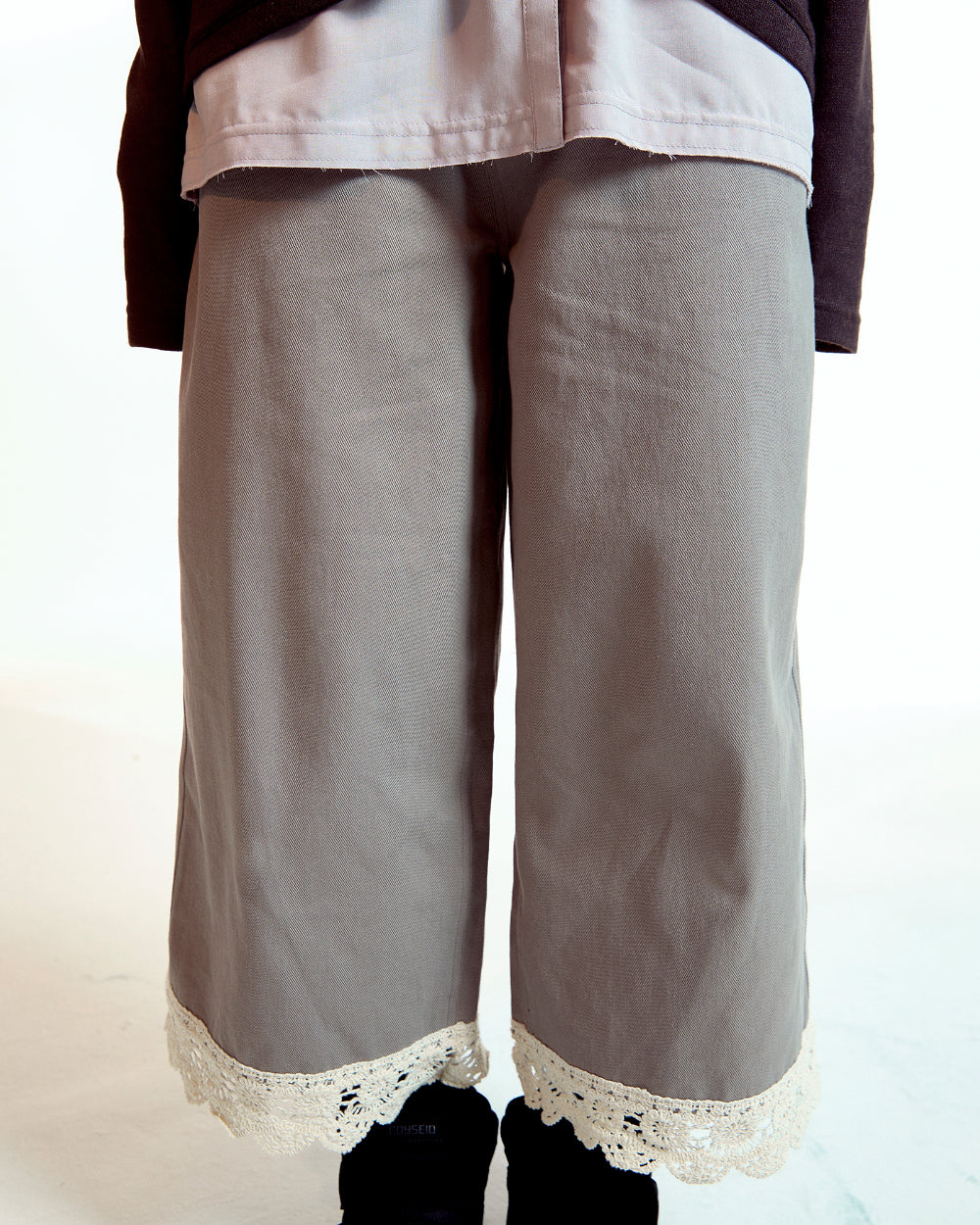 Coyseio - Knit Lace Pants (Ash Brown) product image 5 | TRAB K-Fashion Australia