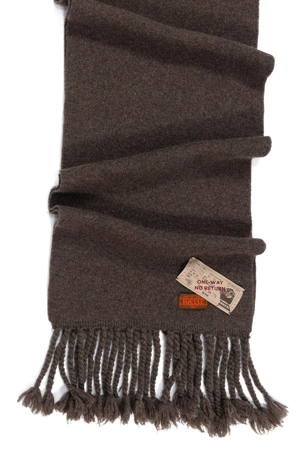 Ioedle - Handmade Fringe Muffler Bound For Seoul (Brown) product image 2 | TRAB K-Fashion Australia