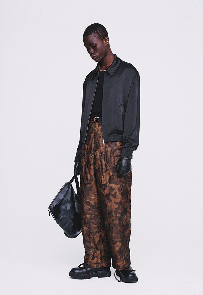 Tonywack - Super Fine Rayon Satin Zip Blouson (Black) product image 4 | TRAB K-Fashion Australia