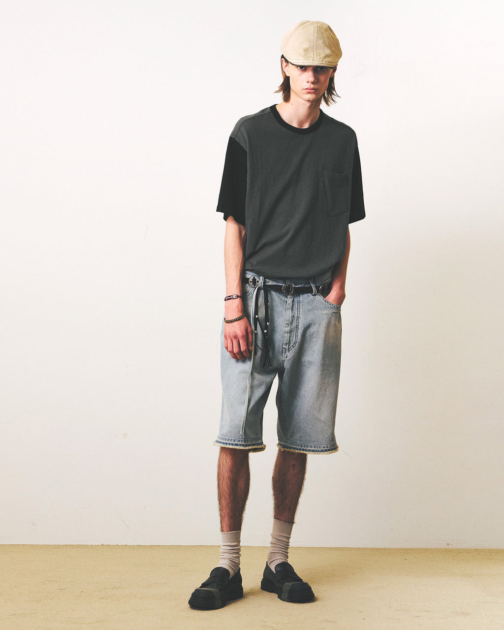 Eastlogue - Rally Club Ringer T-shirts (Charcoal & Black) product image 4 | TRAB K-Fashion Australia